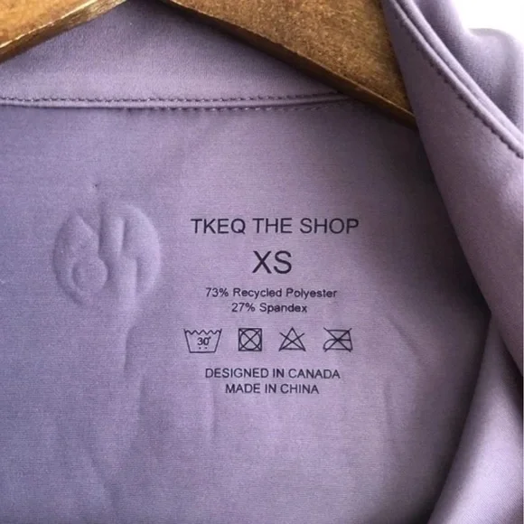 TKEQ Quinn Essential Horse Show Competition Stretchy Short Sleeve Shirt Purple - Picture 6 of 11